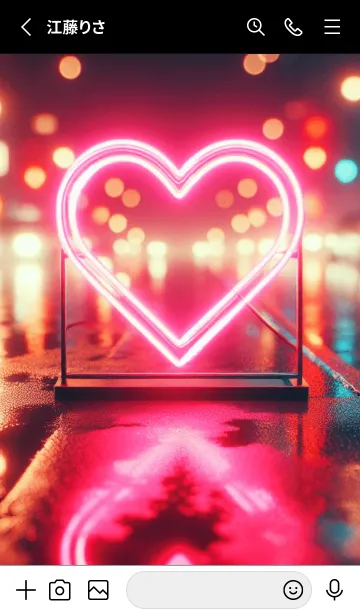 [LINE着せ替え] Beautiful Heart-NIGHT 5の画像2