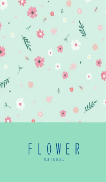 [LINE着せ替え] FLOWER MINT GREEN -NATURAL-84の画像1