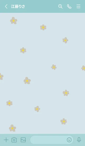 [LINE着せ替え] 茶色い小花28の画像2