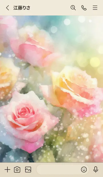 [LINE着せ替え] 薔薇(バラ)の花の着せかえ(R1587)の画像2