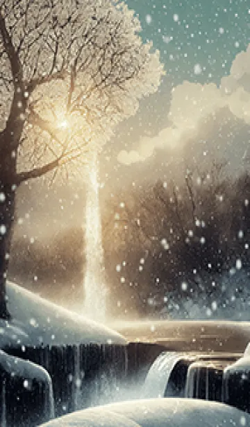 [LINE着せ替え] 優美な冬の風景の着せかえ(Winter-1607)の画像1