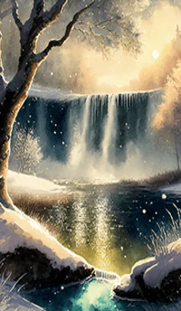 [LINE着せ替え] 優美な冬の風景の着せかえ(Winter-1609)の画像1