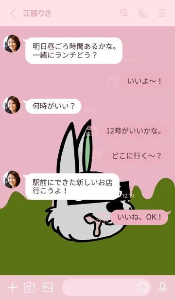 [LINE着せ替え] スワッグ ラビット 41の画像3