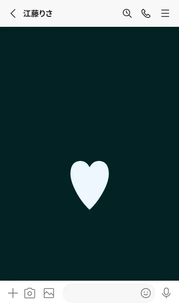 [LINE着せ替え] シンプル ハート 104の画像2