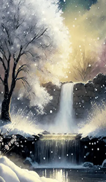 [LINE着せ替え] 優美な冬の風景の着せかえ(Winter-1614)の画像1