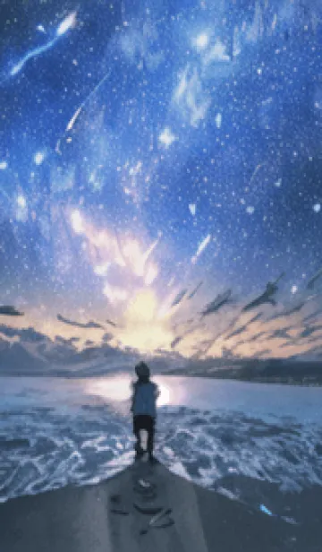 [LINE着せ替え] 銀河の冬空 #MaC03。.の画像1