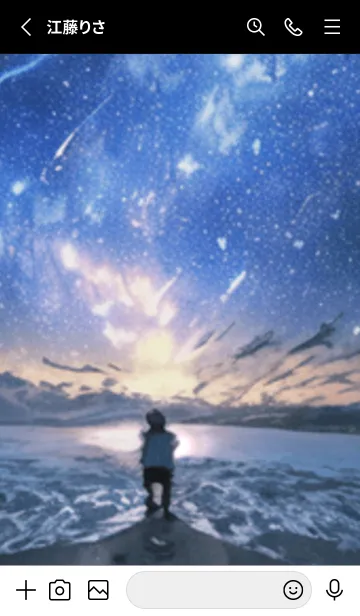 [LINE着せ替え] 銀河の冬空 #MaC03。.の画像2