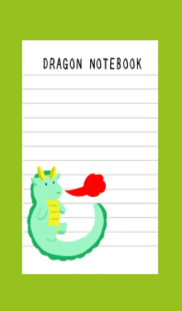 [LINE着せ替え] 辰のノート/リーフグリーンの画像1