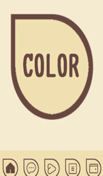 [LINE着せ替え] beige color J50の画像1