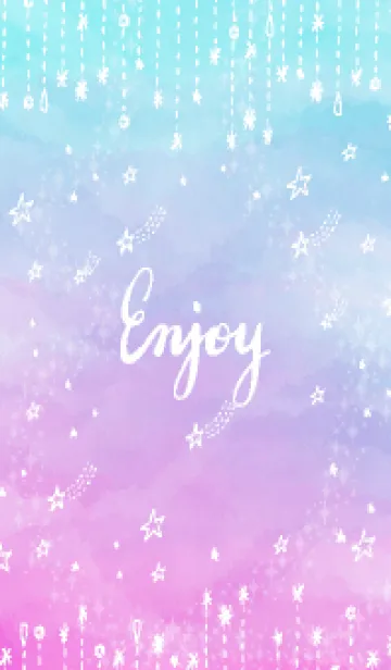 [LINE着せ替え] 星 キラキラ グラデーション5の画像1