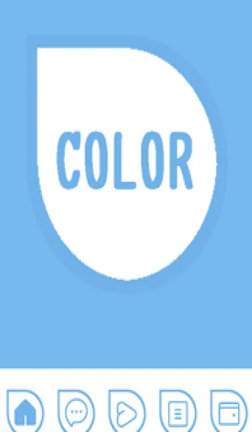 [LINE着せ替え] blue color J46の画像1