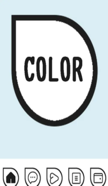 [LINE着せ替え] blue color J47の画像1