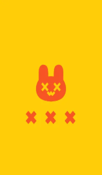 [LINE着せ替え] 地雷うさぎ(orange17)の画像1