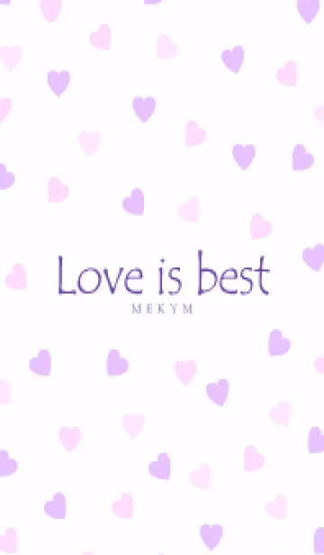[LINE着せ替え] Love is best PURPLE PINK-MEKYM 26の画像1