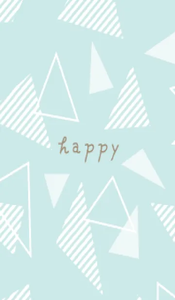 [LINE着せ替え] 白いおしゃれな三角18の画像1