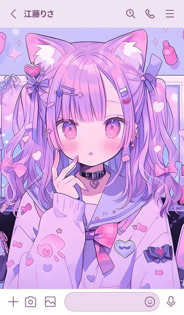 [LINE着せ替え] 優しくて明るい女の子 Revised Versionの画像2