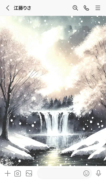 [LINE着せ替え] 優美な冬の風景の着せかえ(Winter-1629)の画像2