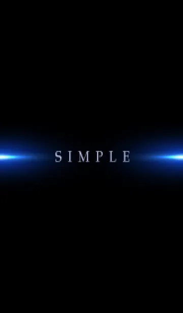 [LINE着せ替え] SIMPLE BLUE LIGHT -BLACK- 21の画像1