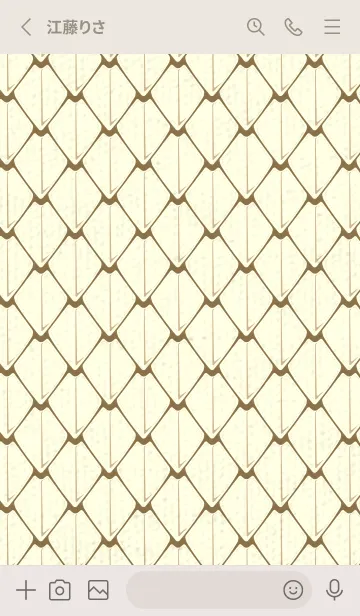 [LINE着せ替え] シンプルな龍鱗 小鹿色の画像2