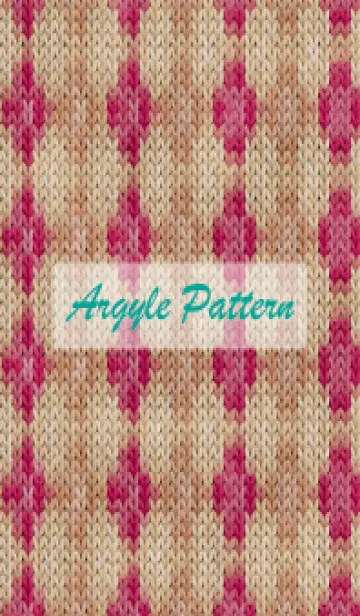 [LINE着せ替え] argyle pattern embroidery 78の画像1