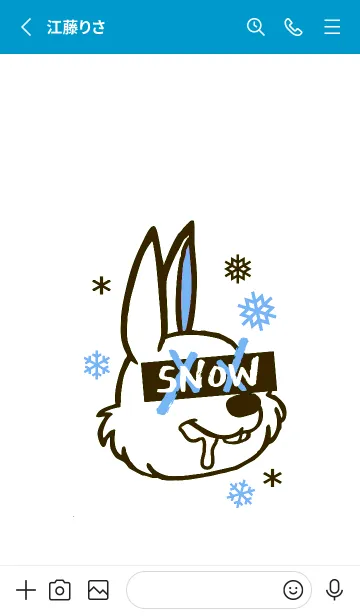 [LINE着せ替え] スノーラビット .41の画像2