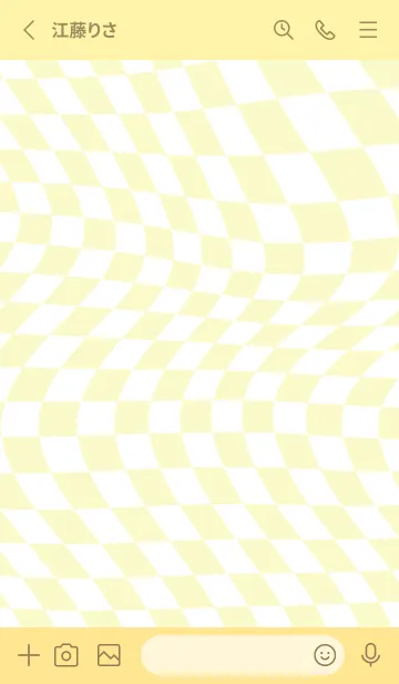 [LINE着せ替え] ✦ Y2K CHECKERED ✦ 04 YELLOW ✦の画像2