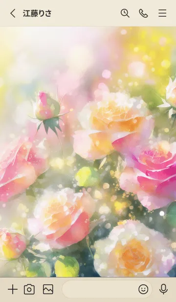 [LINE着せ替え] 薔薇(バラ)の花の着せかえ(R1605)の画像2