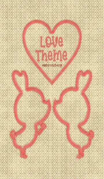 [LINE着せ替え] Love Theme Embroidery 44の画像1