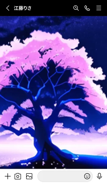 [LINE着せ替え] 冬のサクラ #MaE17。の画像2