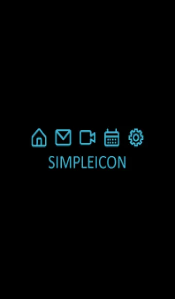 [LINE着せ替え] SIMPLE ICON -BLACK- 95の画像1