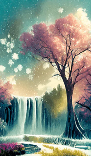 [LINE着せ替え] 優美な冬の風景の着せかえ(Winter-1632)の画像1