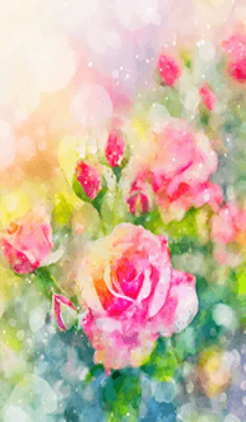 [LINE着せ替え] 薔薇(バラ)の花の着せかえ(R1615)の画像1