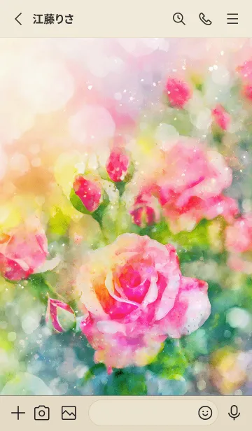 [LINE着せ替え] 薔薇(バラ)の花の着せかえ(R1615)の画像2