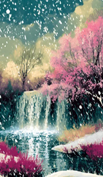 [LINE着せ替え] 優美な冬の風景の着せかえ(Winter-1634)の画像1