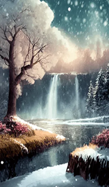 [LINE着せ替え] 優美な冬の風景の着せかえ(Winter-1635)の画像1