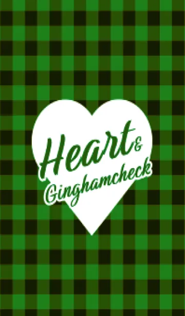 [LINE着せ替え] ハート ギンガムチェック 133の画像1