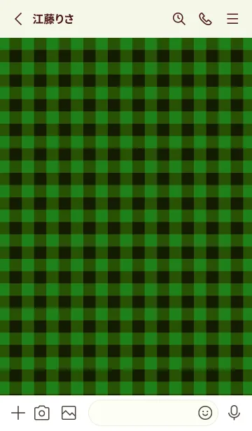 [LINE着せ替え] ハート ギンガムチェック 133の画像2