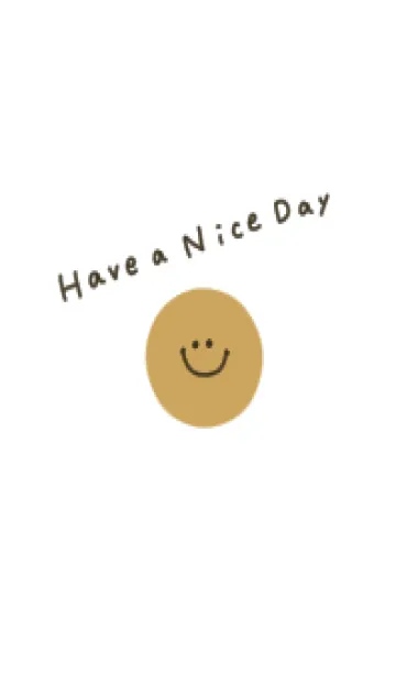 [LINE着せ替え] ホワイト。スマイル。良い日を。の画像1