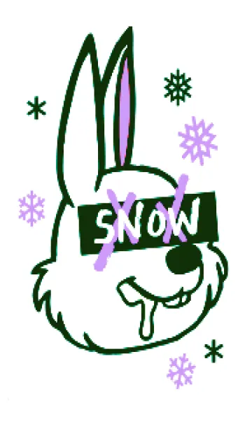 [LINE着せ替え] スノーラビット .43の画像1