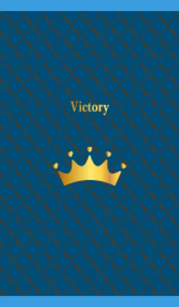 [LINE着せ替え] ハートの王冠 青色の画像1