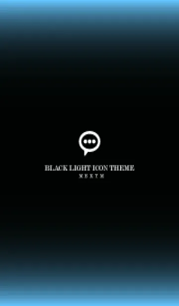 [LINE着せ替え] LIGHT ICON THEME -BLACK- 12の画像1