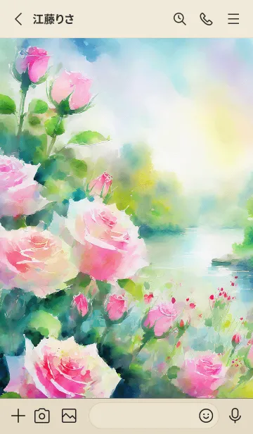 [LINE着せ替え] 薔薇(バラ)の花の着せかえ(R1626)の画像2