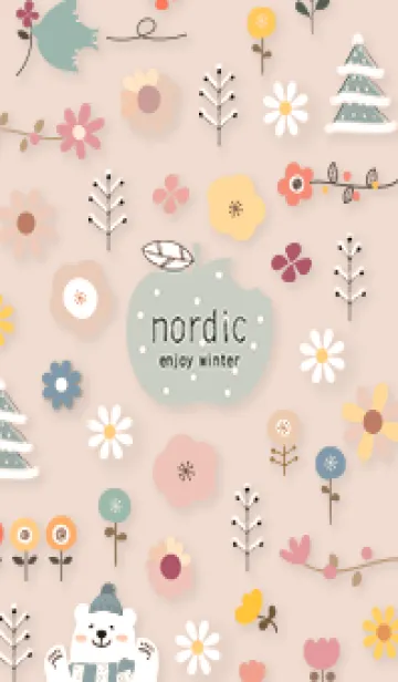 [LINE着せ替え] orange☆ハッピーフラワー13_1の画像1