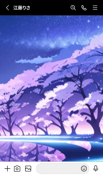 [LINE着せ替え] 冬のサクラ #MaE125。の画像2