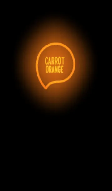 [LINE着せ替え] Carrot Orange Neon Theme V7 (JP)の画像1