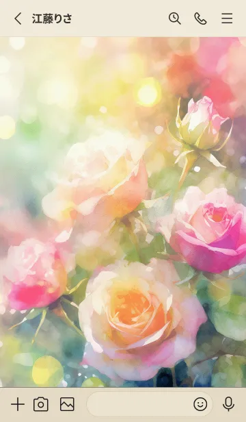 [LINE着せ替え] 薔薇(バラ)の花の着せかえ(R1630)の画像2