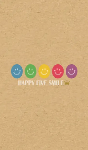 [LINE着せ替え] HAPPY FIVE SMILE CROWN - MEKYM 27の画像1