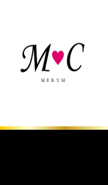 [LINE着せ替え] LOVE INITIAL-M&C イニシャル 7の画像1