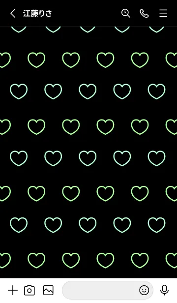 [LINE着せ替え] シンプル ハート アイコン 26の画像2