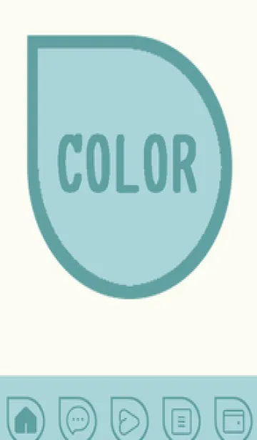 [LINE着せ替え] green color J97の画像1